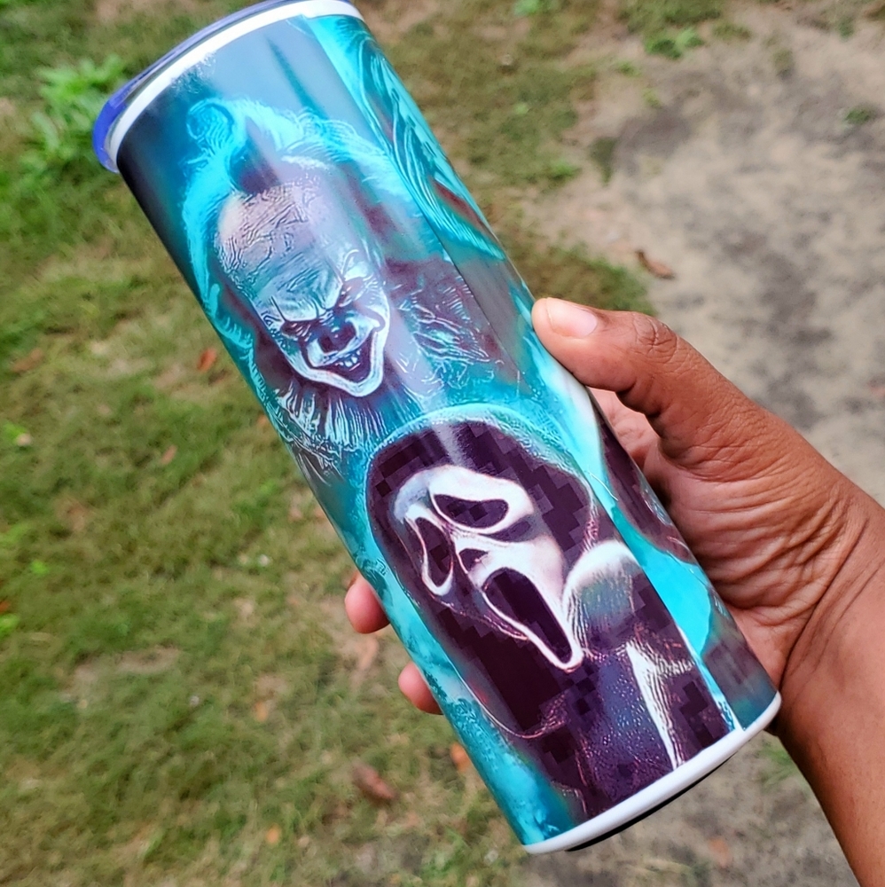 Glow In The Dark Halloween Themed Tumbler